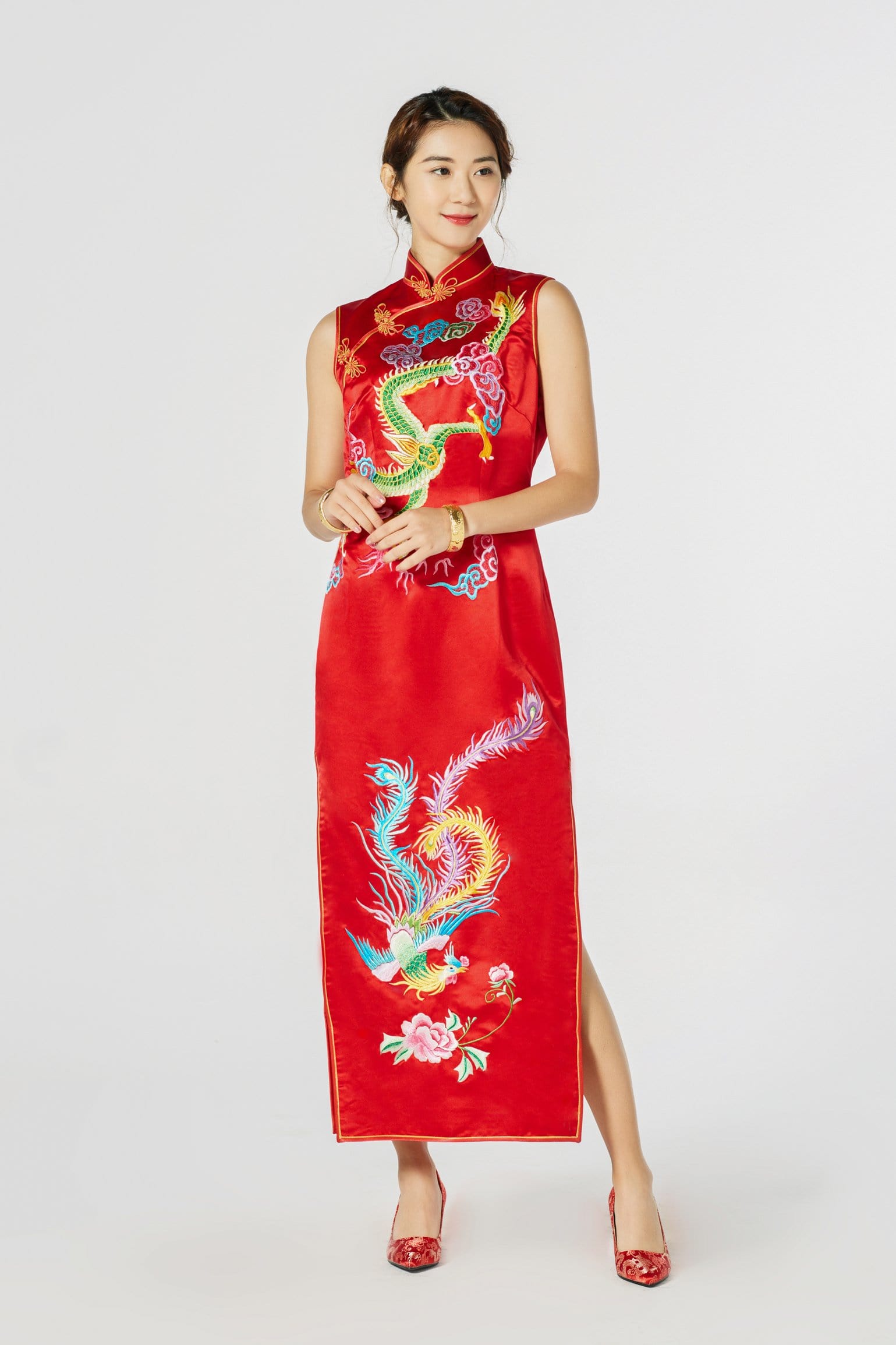 Unbranded AAA Traditional Chinese Long Dress Women Velvet India | Ubuy